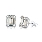 [Clover Jewelry]Funkelnde Ohrringe in quadratischer Form