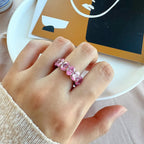 [Clover Jewelry]クッションカットテニスリング