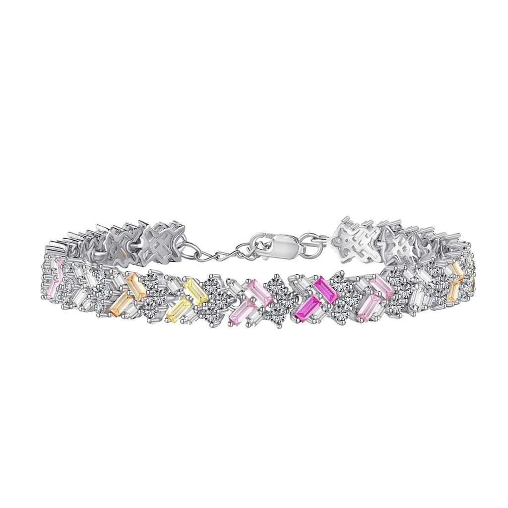 [Clover Jewelry]煌めくユニークなマルチシェイプデイリーブレスレット