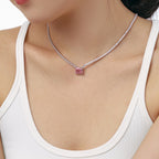 [Clover Jewelry]4.0カラット エレガントラディアントカットネックレス