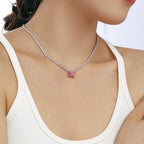 [Clover Jewelry]4.0カラット エレガントラディアントカットネックレス