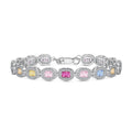 [Clover Jewelry]精巧な装飾が施されたエメラルドカットデイリーブレスレット