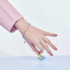 [Clover Jewelry]華奢で魅力的なエメラルドカットのデイリーブレスレット