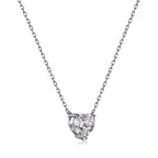 [Clover Jewelry]Herzform Hauptstein Anhänger Schlüsselbeinkette