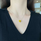 [Clover Jewelry]6.0カラット ラディアント ハートシェイプ ネックレス