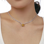 [Clover Jewelry]4.0カラット エレガントラディアントカットネックレス
