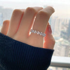 [Clover Jewelry]0.25カラット ラディアントロマンス ハートカット ラバーリング