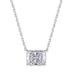 [Clover Jewelry]Luxurious Square Shape Colorful Necalack