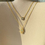 [Clover Jewelry] Dämonenauge Hamsa-Hand-Halskette