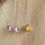 [Clover Jewelry]6.0カラット ラディアント ハートシェイプ ネックレス