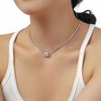 [Clover Jewelry]4.0カラット エレガントラディアントカットネックレス