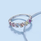 [Clover Jewelry]華奢なエメラルドカットリング デイリーユースに