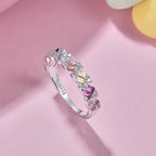 [Clover Jewelry]華奢なエメラルドカットリング デイリーユースに