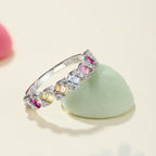 [Clover Jewelry]華奢なエメラルドカットリング デイリーユースに