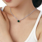 [Clover Jewelry]4.0カラット エレガントラディアントカットネックレス
