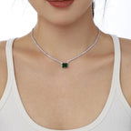 [Clover Jewelry]4.0カラット エレガントラディアントカットネックレス