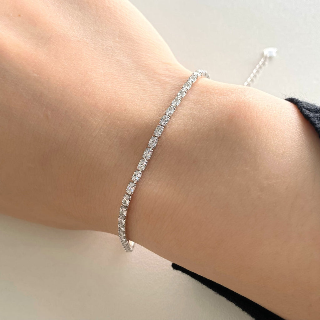 [Clover Jewelry]Elegantes Armband mit Smaragdschliff für den Alltag