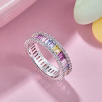 [Clover Jewelry]デイリーリング | 万華鏡のようなエメラルドカット