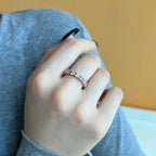 [Clover Jewelry]エタニティ ラウンドカット テニスリング
