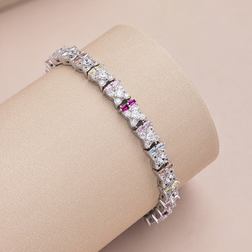 [Clover Jewelry]ユニークなカラフルな花型デイリーブレスレット