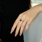 [Clover Jewelry]Vierblättriger Kleeblatt-Blumen-Design-Ring