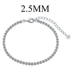 [Clover Jewelry]煌めくラウンドカットブレスレット（日常使い用）