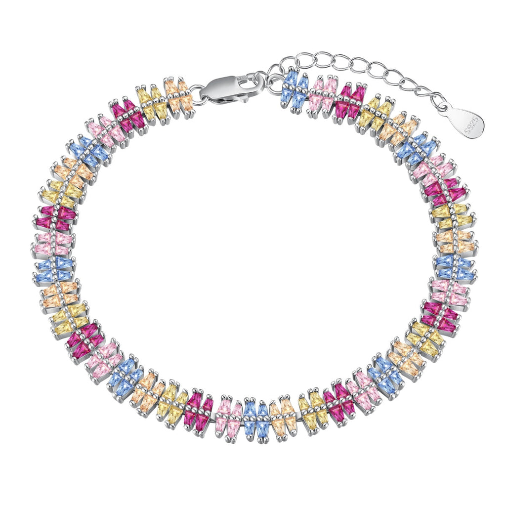 [Clover Jewelry]煌めく精巧なマルチカットパーティブレスレット