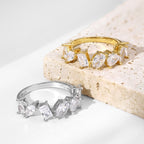 [Clover Jewelry]Delicate Multi Cut Ring