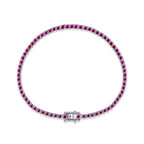 [Clover Jewelry]煌めくカラフルなラウンドカットのデイリーブレスレット