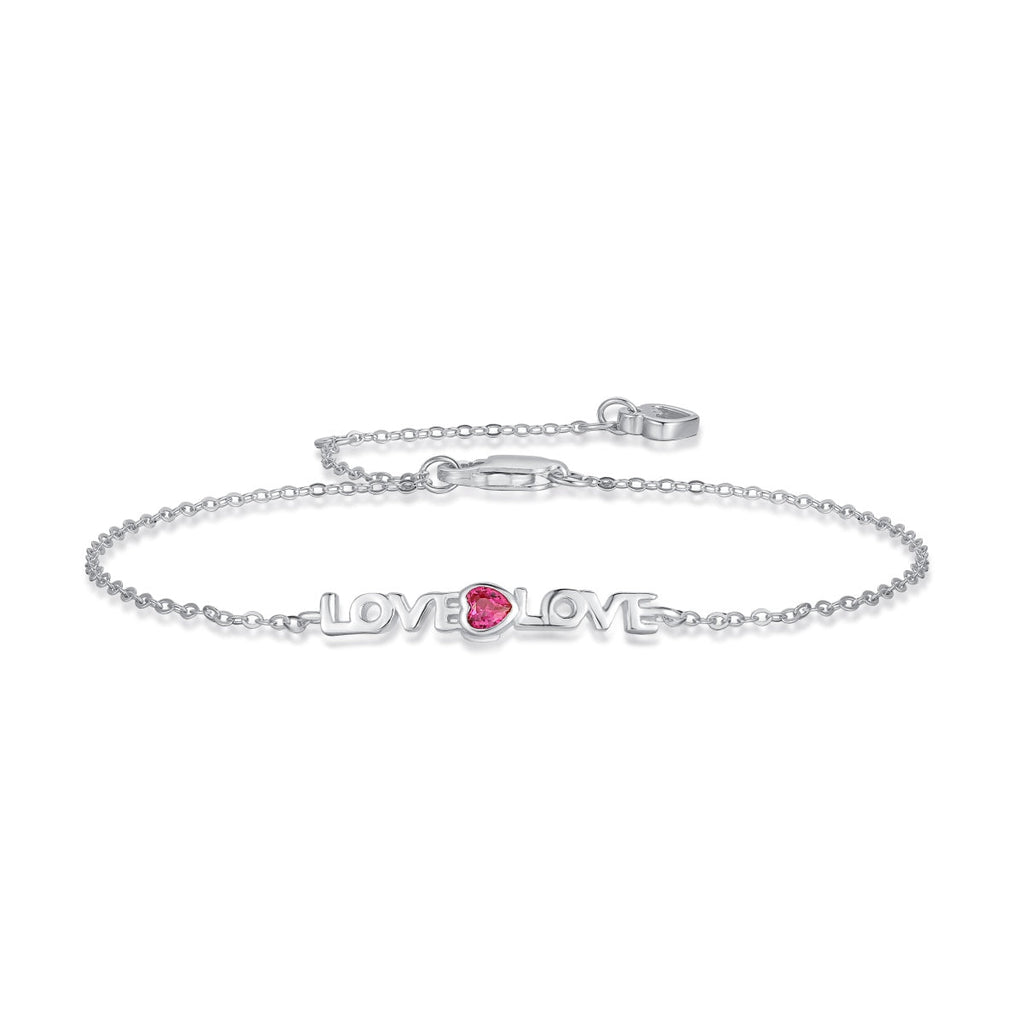 [Clover Jewelry]ロマンチックなハート型ラバーブレスレット
