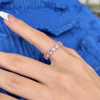 [Clover Jewelry]0.25カラット ラディアントロマンス ハートカット ラバーリング