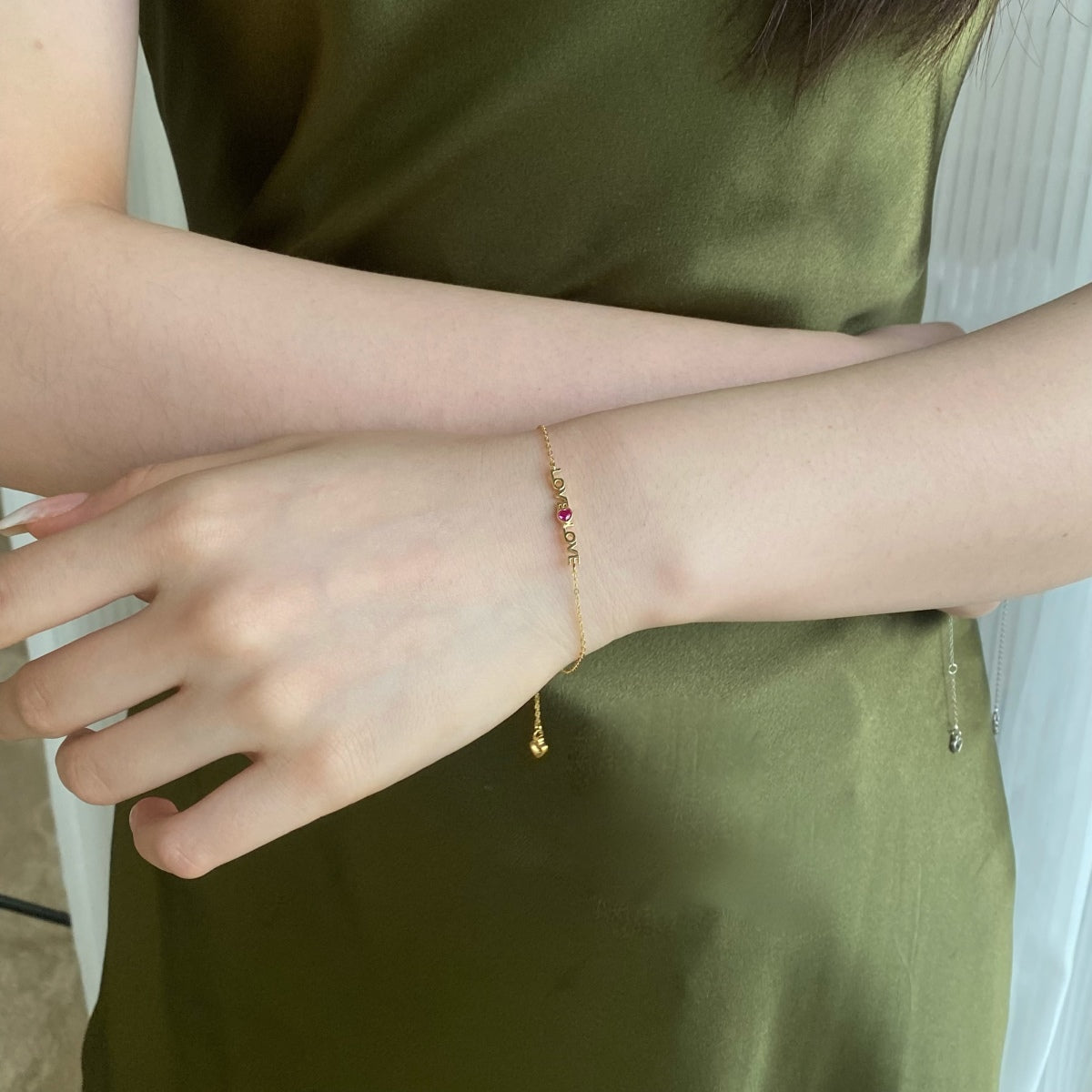 [Clover Jewelry]ロマンチックなハート型ラバーブレスレット