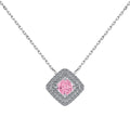 [Clover Jewelry]Funkelnde Asscher-Schliff Halskette
