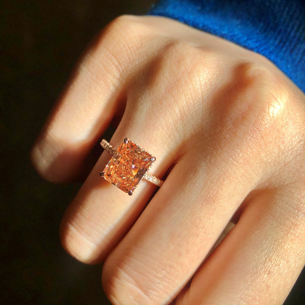 [Clover Jewelry]4.0 Karat luxuriöser Verlobungsring