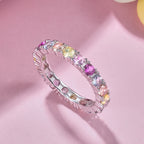 [Clover Jewelry]煌めくラウンドカット テニスリング
