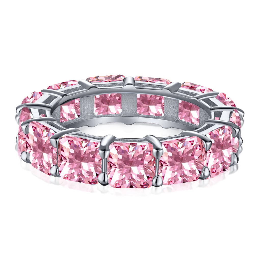 [Clover Jewelry]エレガント プリンセスカット テニスリング