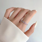 [Clover Jewelry]ラウンドカットテニスリング