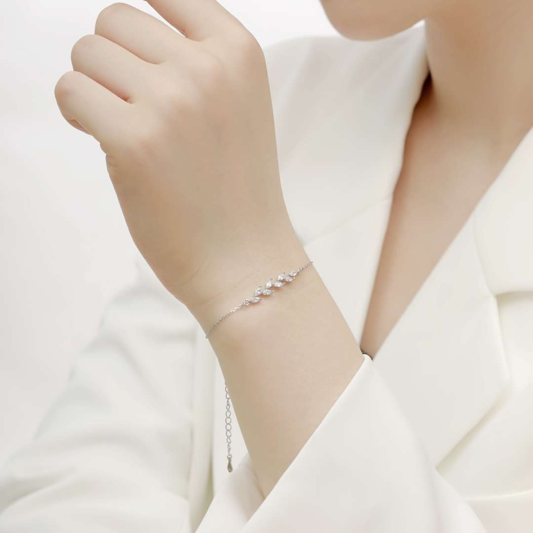 [Clover Jewelry]Elegantes Weizenblätter-Armband