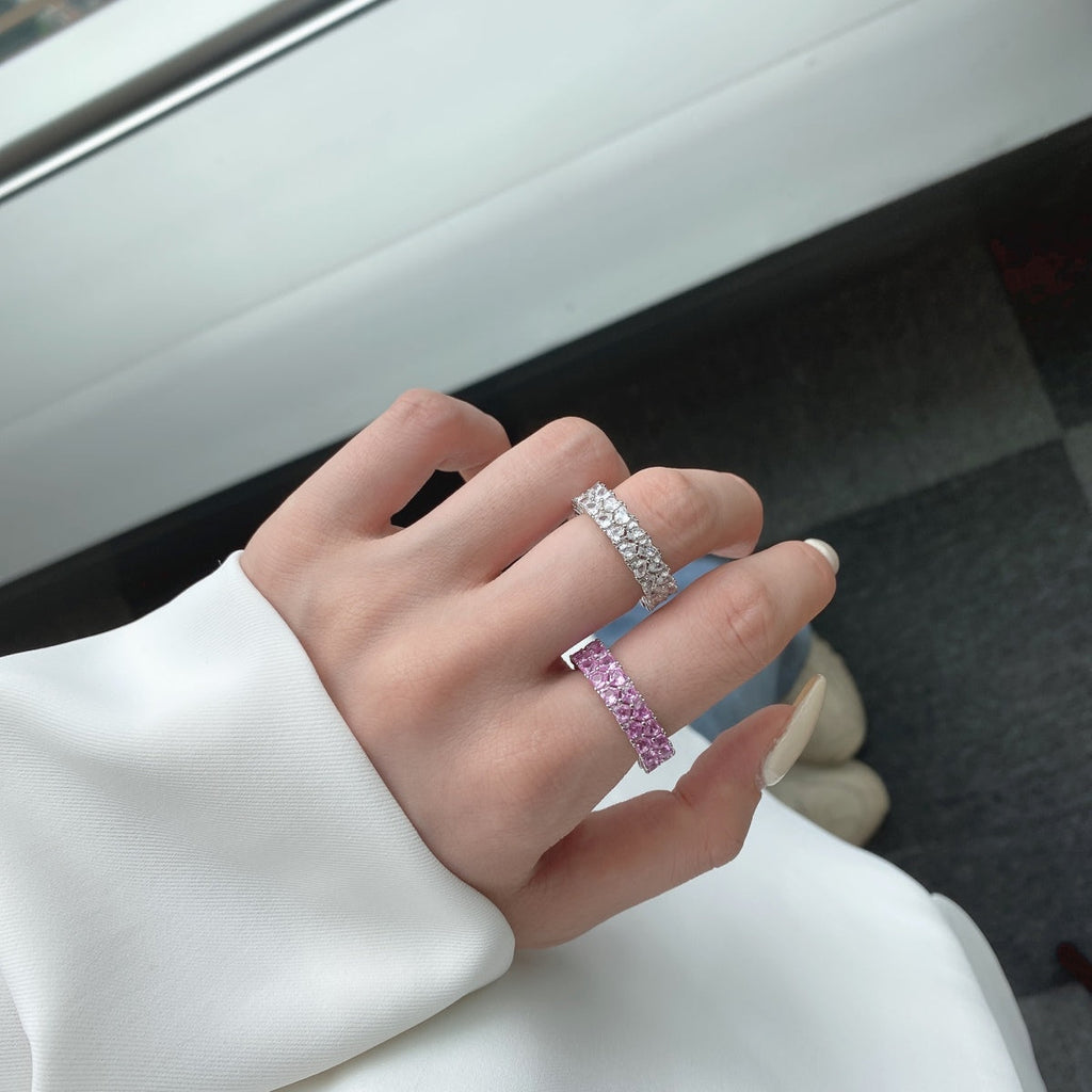 [Clover Jewelry]煌めくフルハートリング