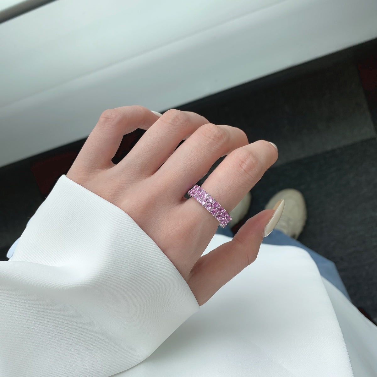 [Clover Jewelry]煌めくフルハートリング