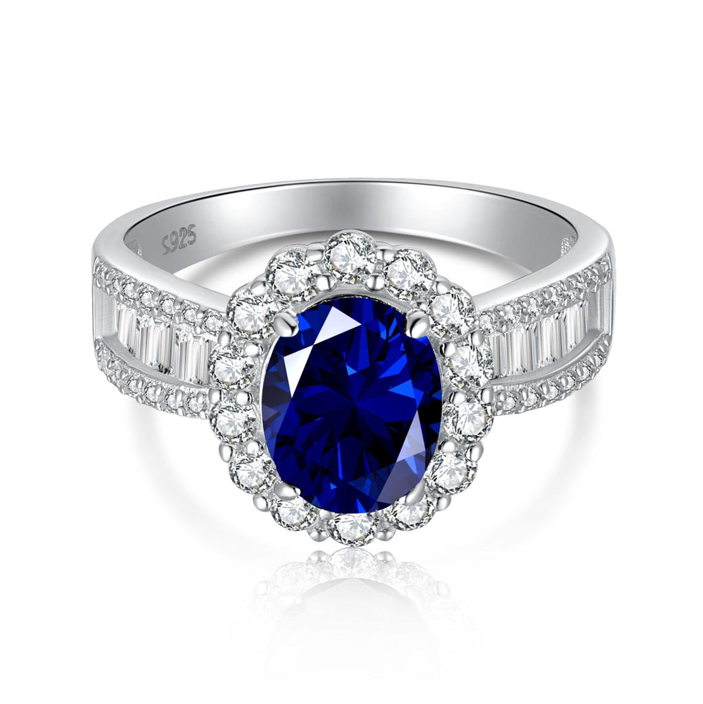 [Clover Jewelry]1.5カラット 魅惑的なオーバルカット バンケットリング