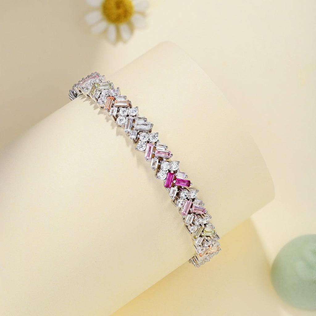 [Clover Jewelry]煌めくユニークなマルチシェイプデイリーブレスレット