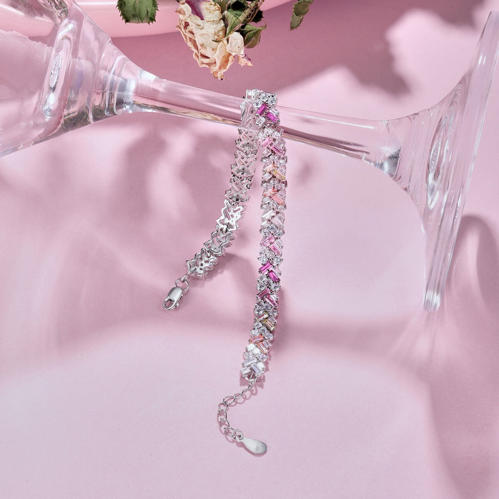 [Clover Jewelry]煌めくユニークなマルチシェイプデイリーブレスレット