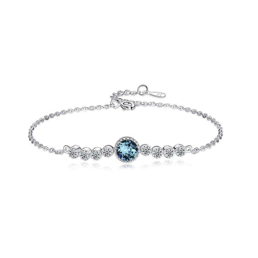 [Clover Jewelry]Luxuriöses Herz des Ozeans Armband