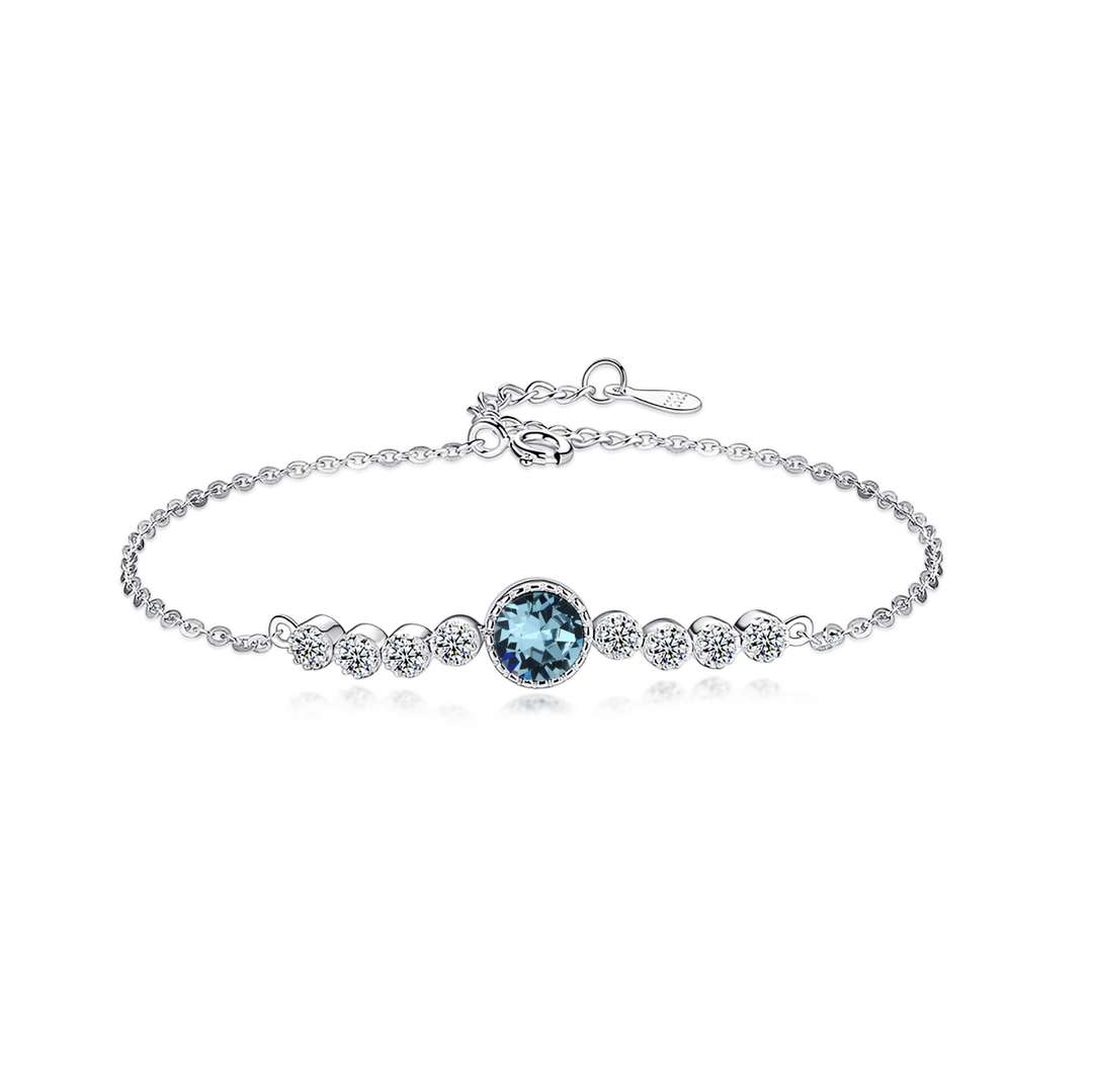 [Clover Jewelry]Luxuriöses Herz des Ozeans Armband