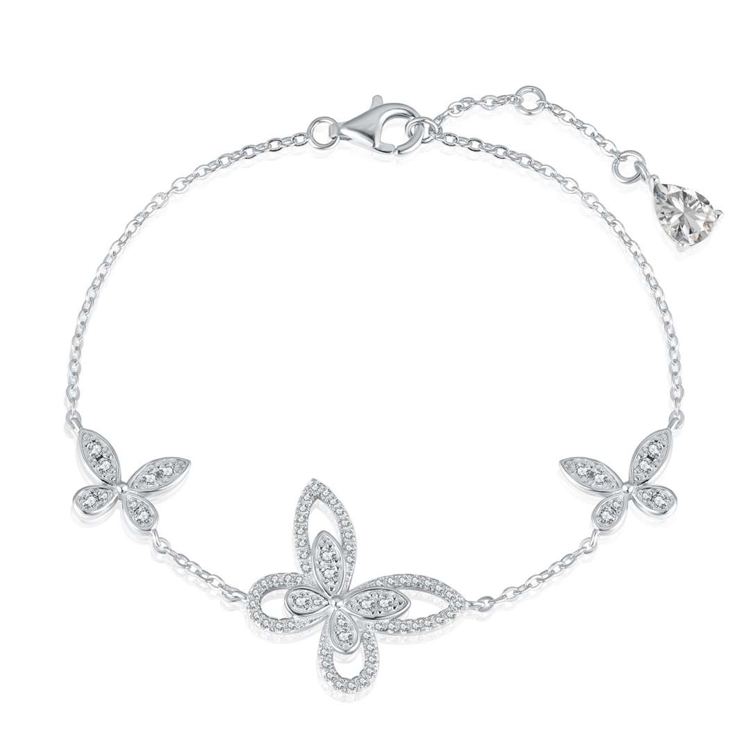 [Clover Schmuck]Zartes Schmetterlings-Anhängerarmband
