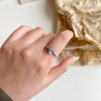 [Clover Jewelry]2.0カラット 華やかで光沢のあるハートカットラバーリング