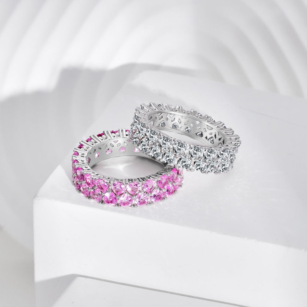 [Clover Jewelry]煌めくフルハートリング