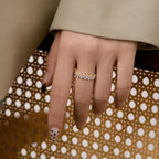[Clover Jewelry]繊細で魅惑的なウェーブ型デイリーリング