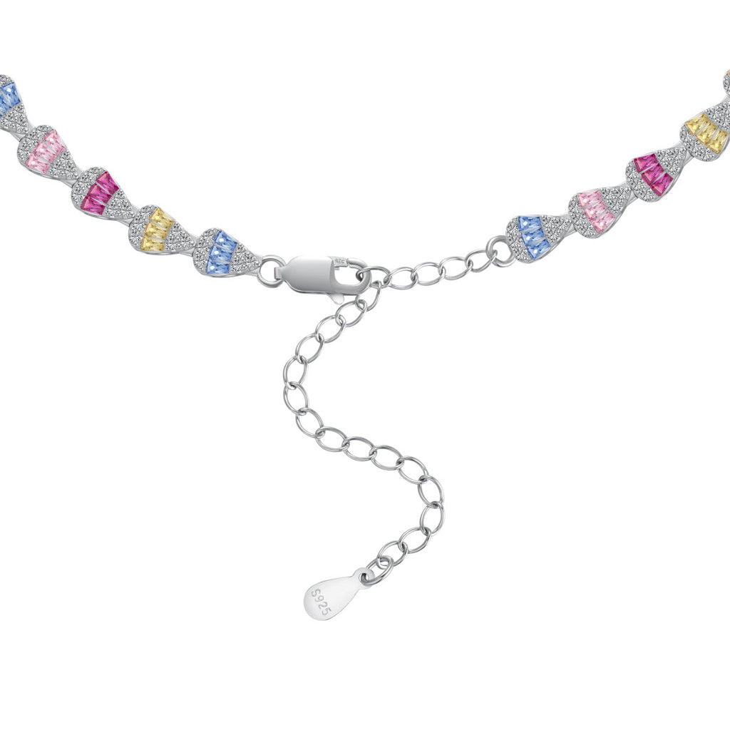 [Clover Jewelry]煌めくカラフルレインボーネックレス